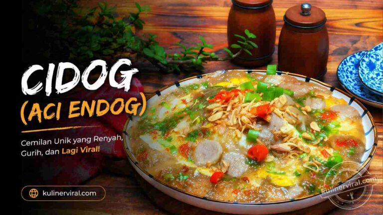 Cidog (Aci Endog) Jadi Cemilan Viral Baru, Perpaduan Sederhana yang Menggoda Selera
