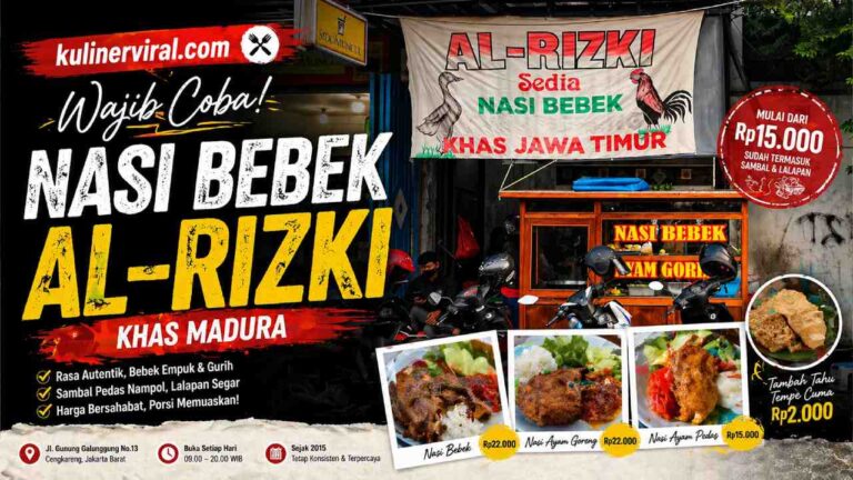 Nasi Bebek Al-Rizki Sensasi Kuliner Madura di Jakarta Barat