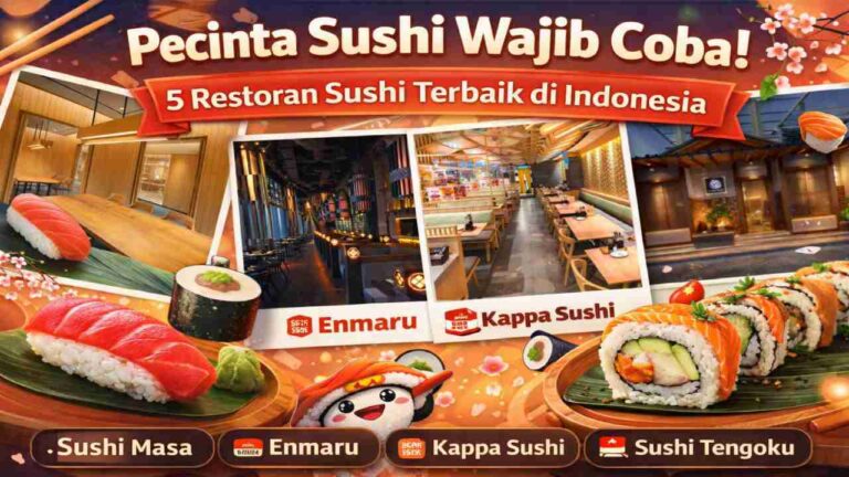 Pecinta Sushi Wajib Tahu! 5 Restoran Sushi Terbaik di Indonesia Versi Kuliner Viral