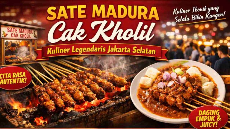 Sate Madura Cak Kholil Jakarta Selatan, Legendaris dengan Rasa Autentik