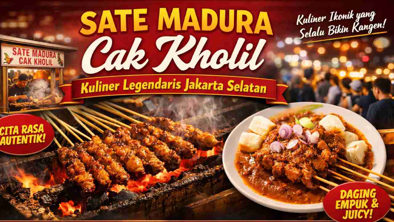 Sate Madura Cak Kholil Jakarta Selatan, Legendaris dengan Rasa Autentik