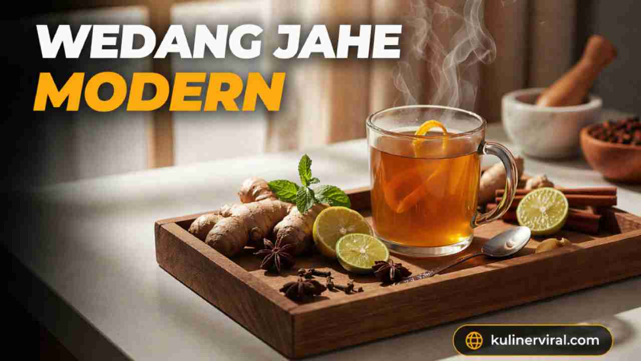 Wedang Jahe Modern, Transformasi Minuman Tradisional Jadi Gaya Hidup Sehat