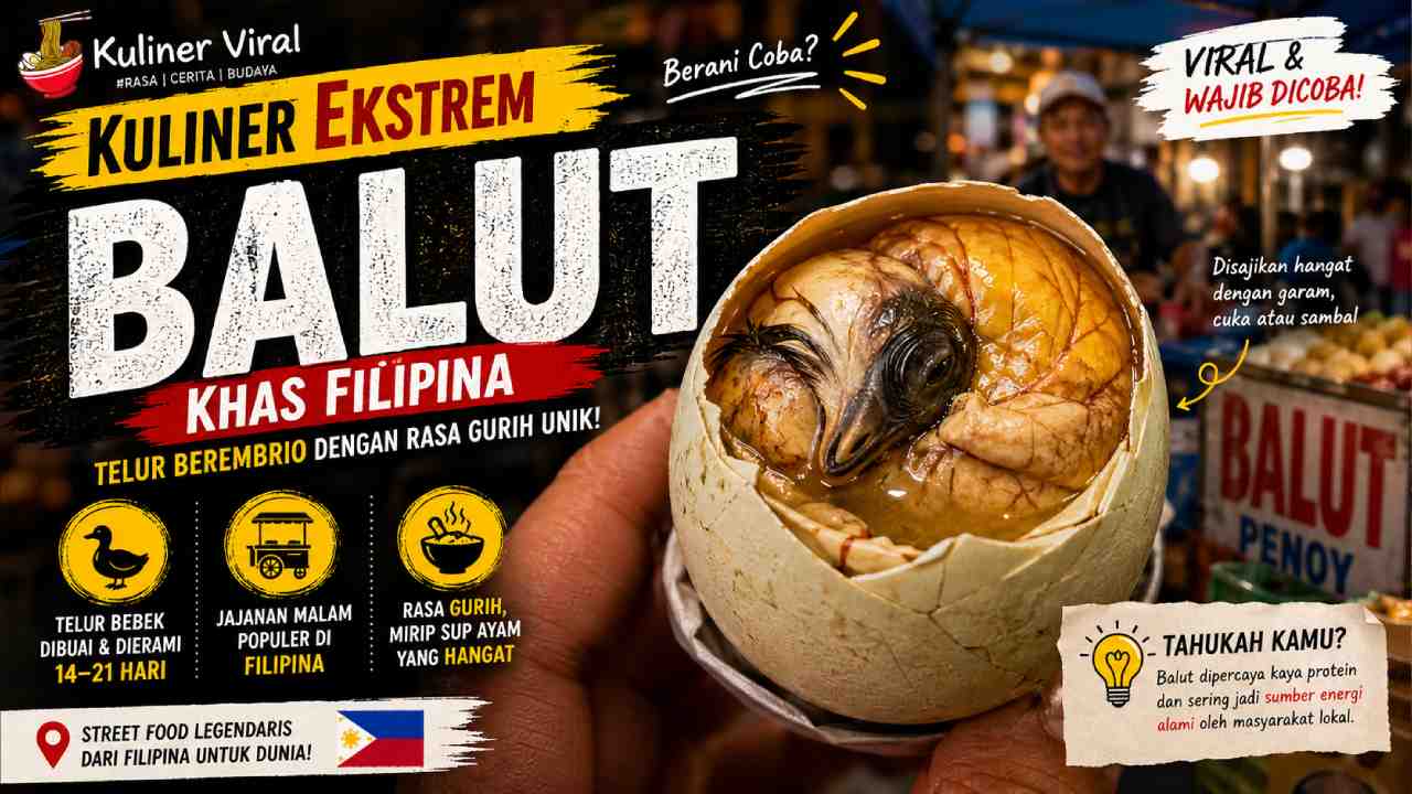 Balut, Kuliner Ekstrem Filipina yang Mengundang Rasa Penasaran Wisatawan Dunia