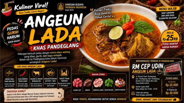 Belum Sah ke Pandeglang Kalau Belum Coba Angeun Lada, Kuliner Warisan Budaya yang Bikin Nagih