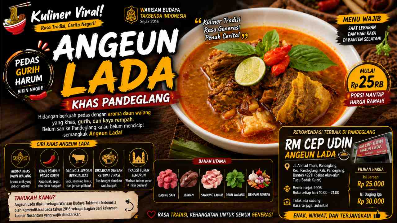 Belum Sah ke Pandeglang Kalau Belum Coba Angeun Lada, Kuliner Warisan Budaya yang Bikin Nagih