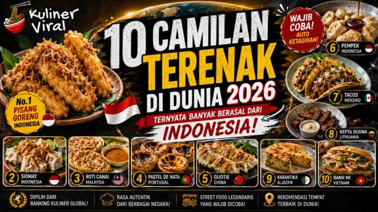 Camilan Terenak di Dunia 2026 Ternyata Banyak Berasal dari Indonesia, Ini Daftar Lengkapnya