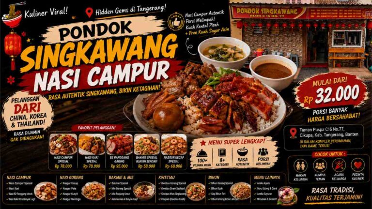 Hidden Gems Nasi Campur di Tangerang Ini Diam-Diam Jadi Favorit Pelanggan China dan Korea