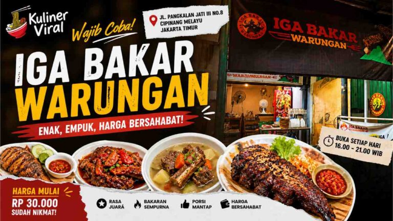 Iga Bakar Warungan Enak, Murah, Wajib Dicoba Pecinta Iga