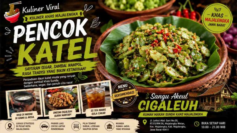 Pencok Katel Majalengka, Lezat dan Otentik di Sangu Akeul Cigaleuh