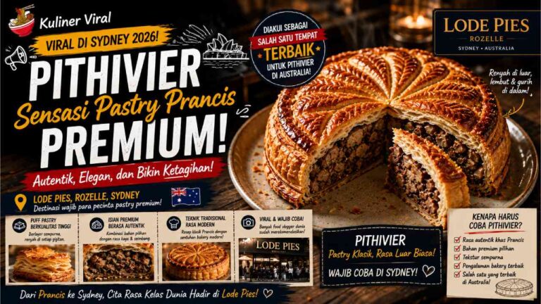 Pithivier Viral di Sydney 2026, Pastry Prancis Premium Ini Bikin Antre