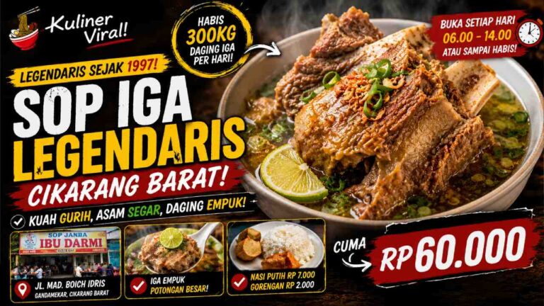 Sop Iga Legendaris Cikarang Ini Bisa Habiskan 300 Kg Daging per Hari