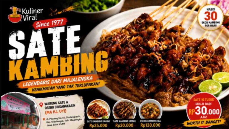 Warung Sate dan Oseng Sindangkasih, Legenda Sate Kambing Majalengka