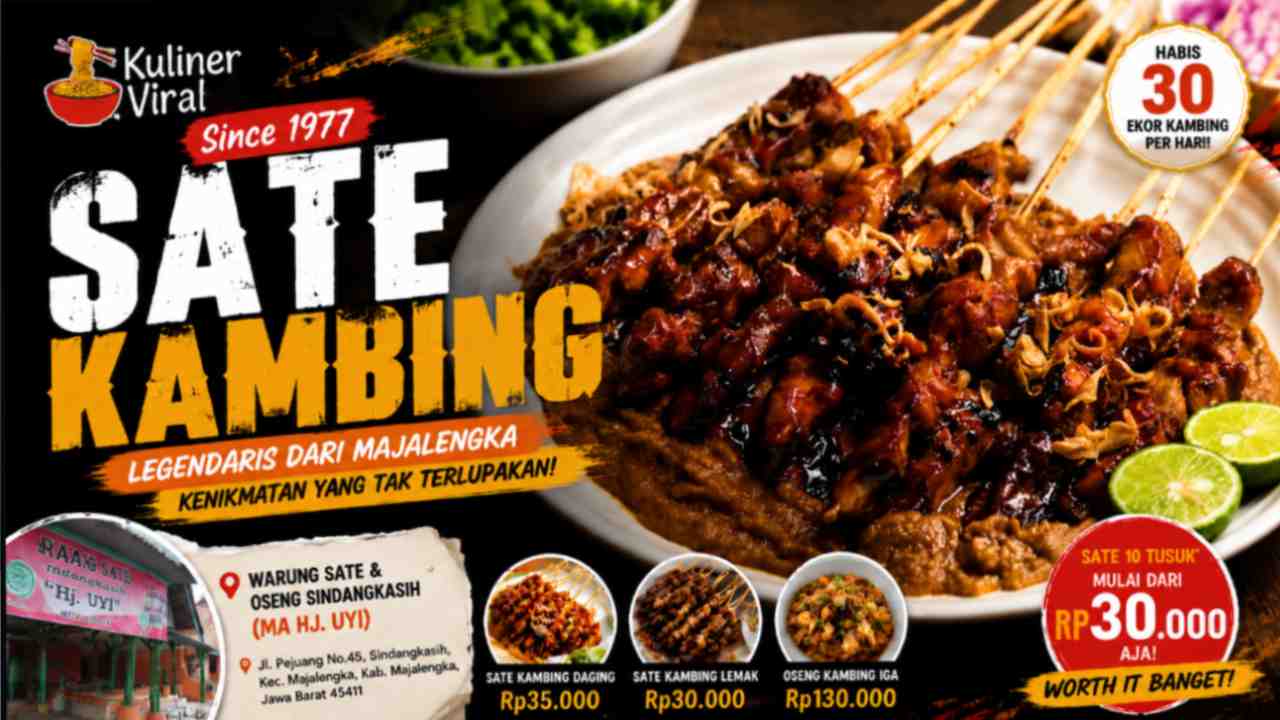 Warung Sate dan Oseng Sindangkasih, Legenda Sate Kambing Majalengka