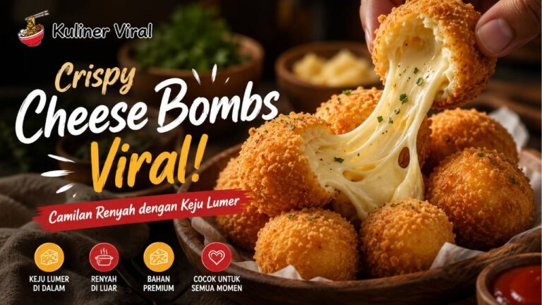 Crispy Cheese Bombs Viral, Camilan Renyah dengan Keju Lumer