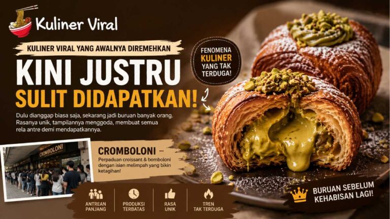 Cromboloni, Kuliner Viral yang Awalnya Diremehkan Kini Justru Sulit Didapatkan