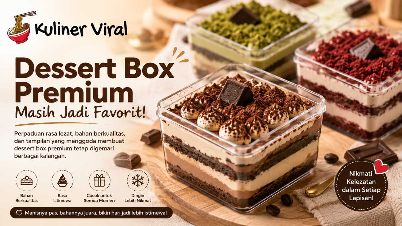 Dessert Box Premium Masih Digemari Berbagai Kalangan karena Rasa, Tampilan, dan Kualitasnya