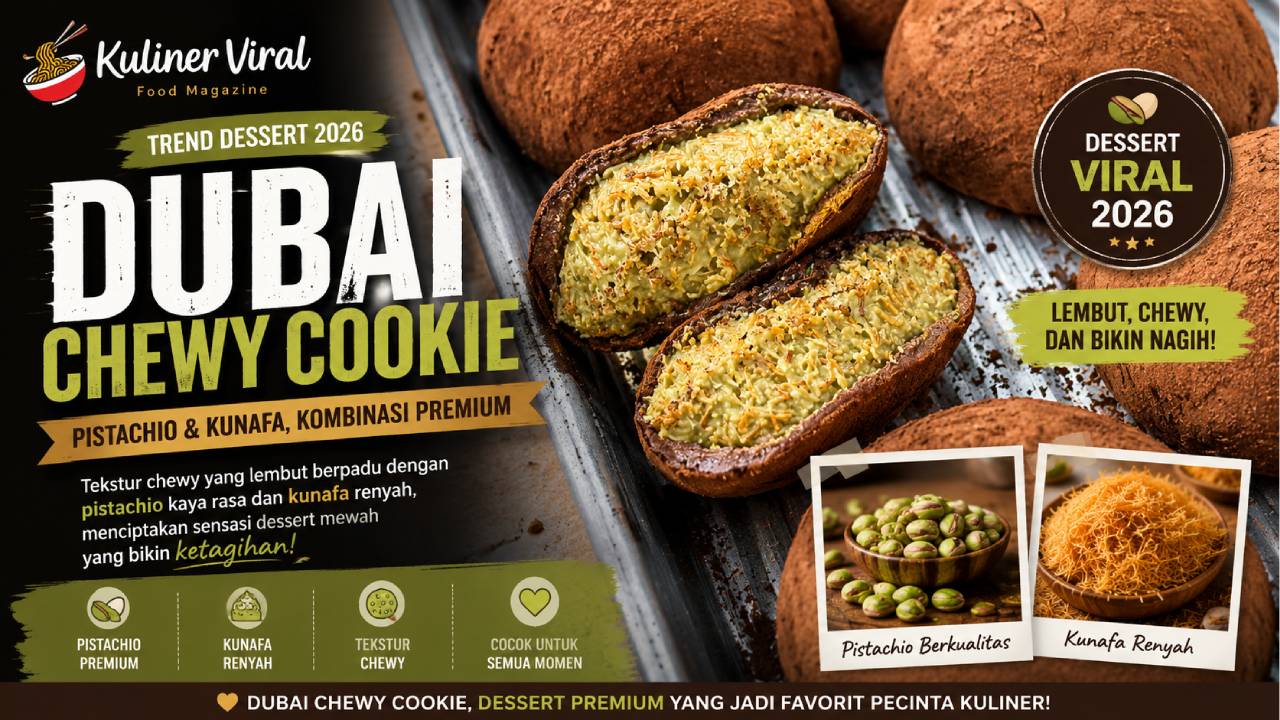 Dubai Chewy Cookie Jadi Tren Dessert 2026