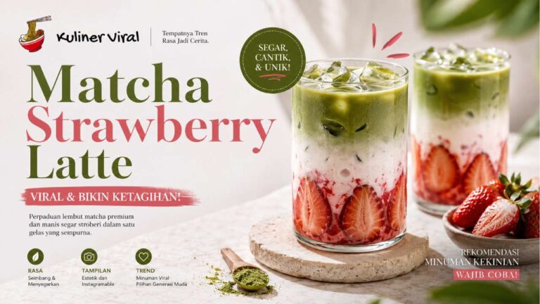 Matcha Strawberry Latte Viral, Perpaduan Rasa yang Unik
