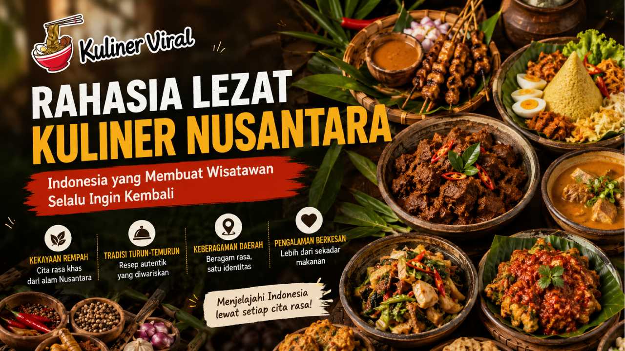 Rahasia Lezat Kuliner Nusantara Indonesia yang Membuat Wisatawan Selalu Ingin Kembali