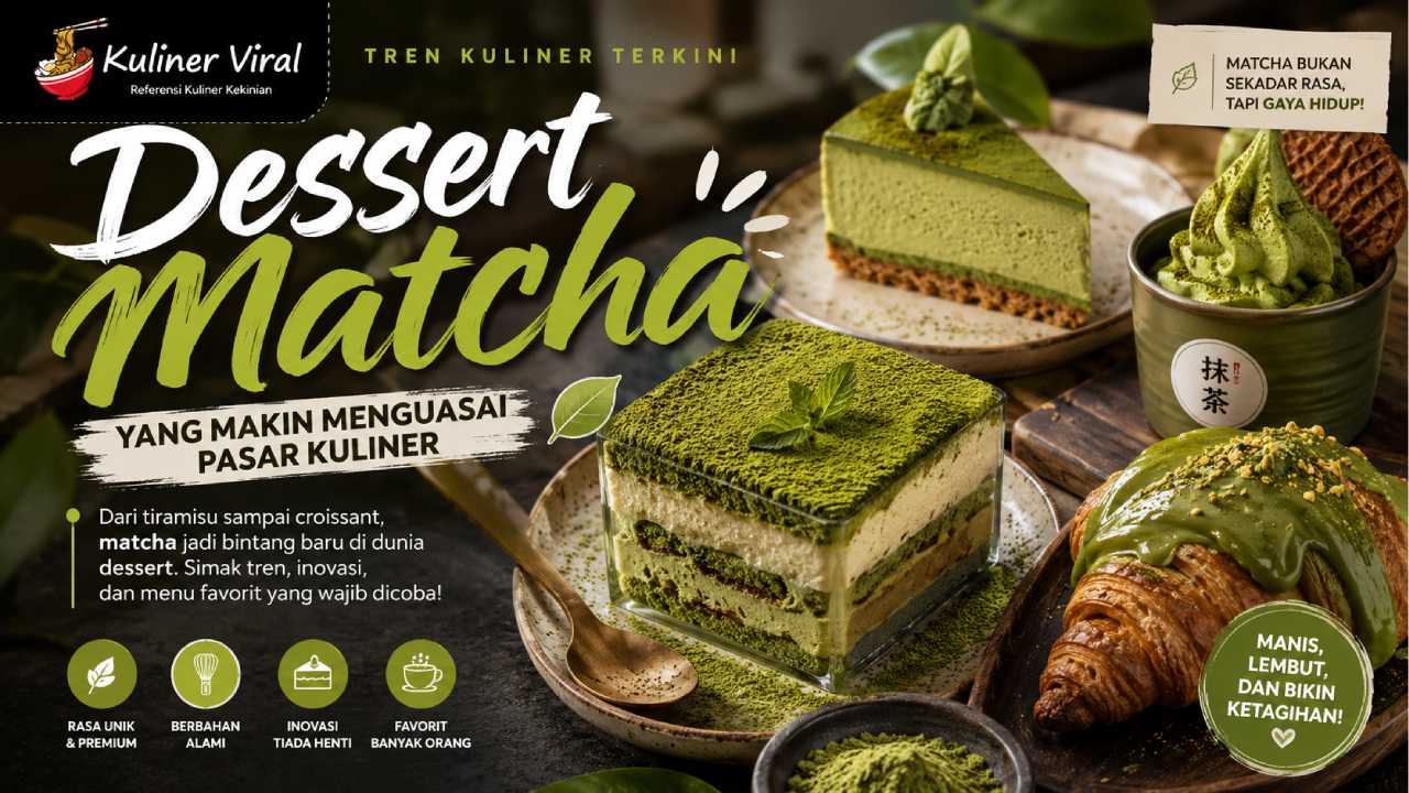 Tren Dessert Berbahan Matcha yang Makin Menguasai Pasar Kuliner