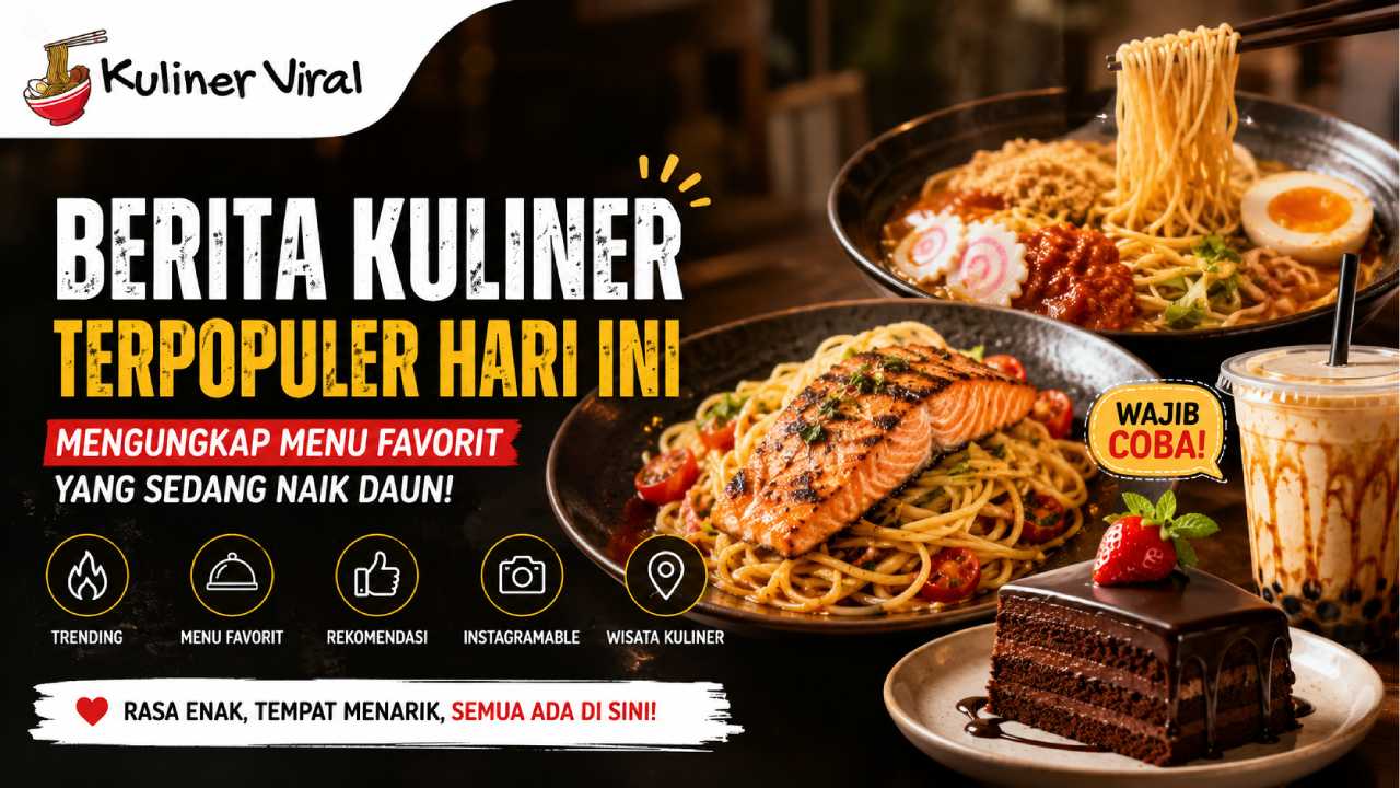 Berita Kuliner Terpopuler Hari Ini Mengungkap Menu Favorit yang Sedang Naik Daun