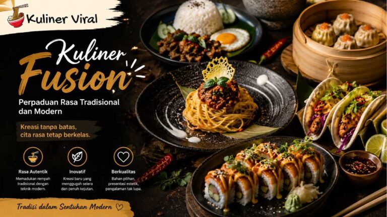 Kuliner Fusion Hadir dengan Perpaduan Rasa Tradisional dan Modern