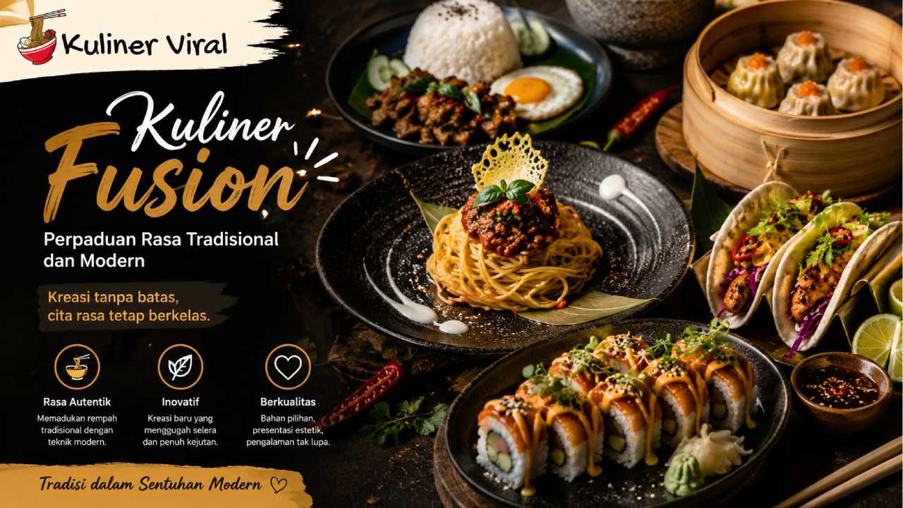 Kuliner Fusion Hadir dengan Perpaduan Rasa Tradisional dan Modern