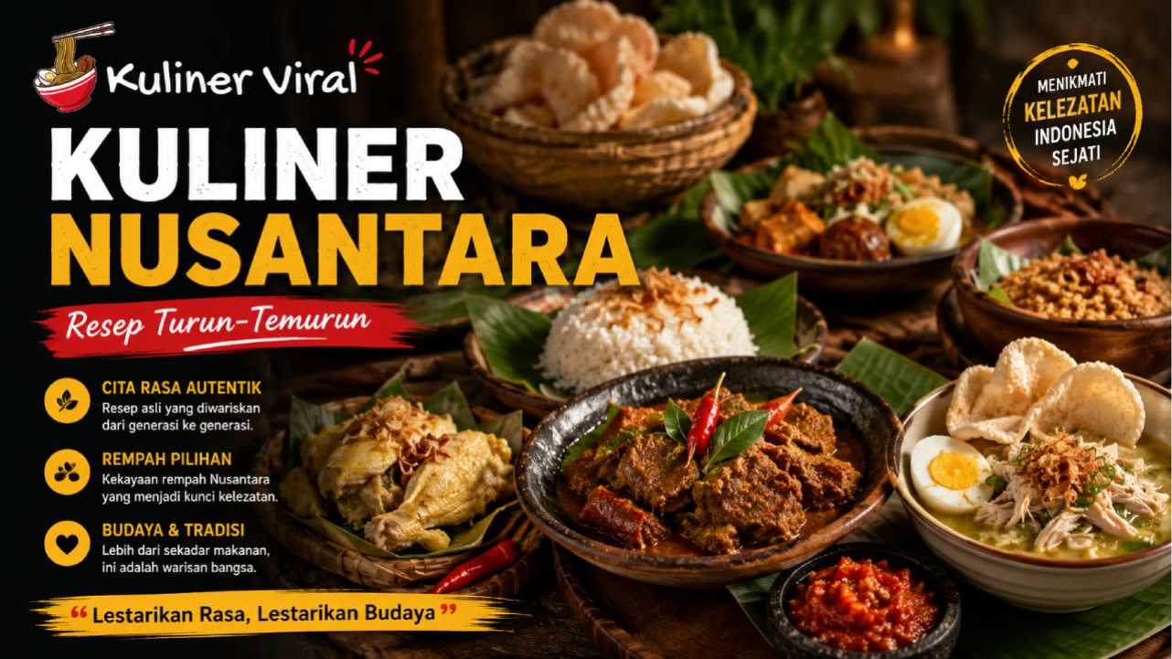 Kuliner Nusantara dengan Resep Turun-Temurun yang Masih Digemari Hingga Kini