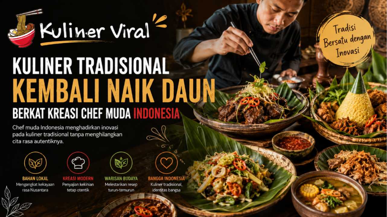 Kuliner Tradisional Kembali Naik Daun Berkat Kreasi Chef Muda Indonesia yang Semakin Inovatif