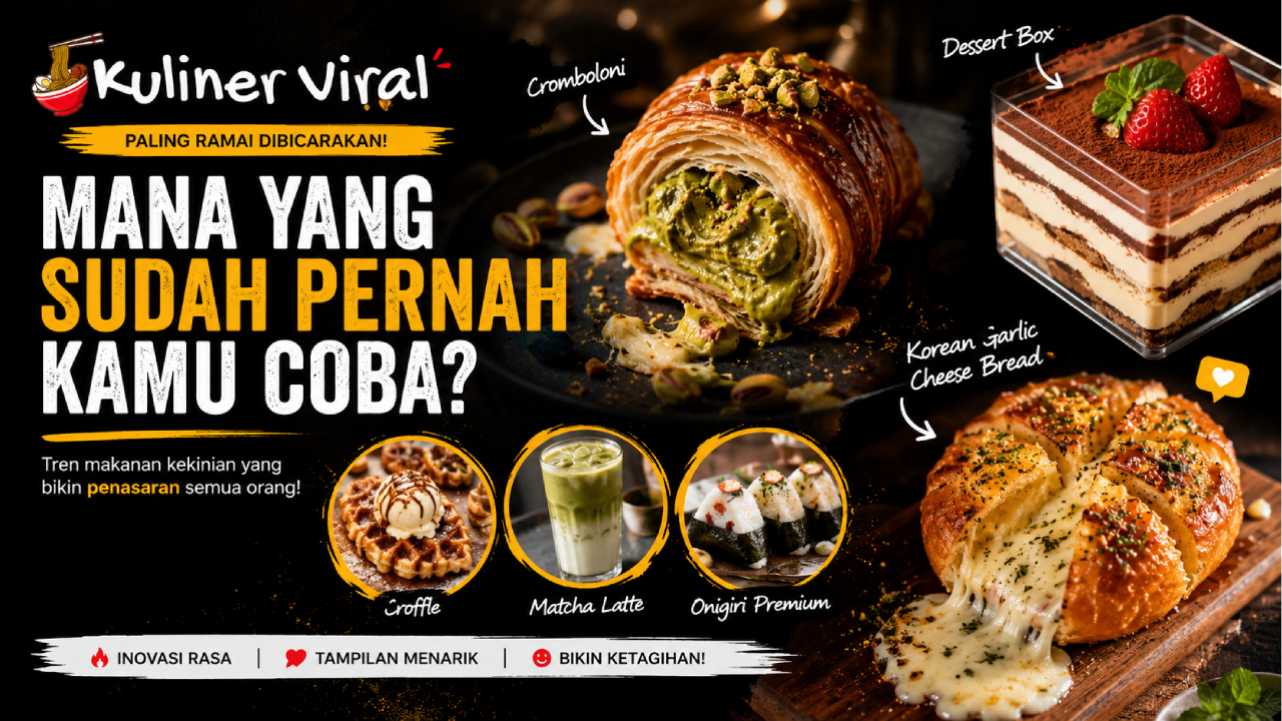 Kuliner Viral Paling Ramai Dibicarakan, Mana yang Sudah Pernah Kamu Coba Sekarang?