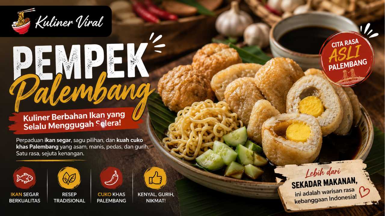 Pempek Palembang, Kuliner Berbahan Ikan yang Selalu Menggugah Selera