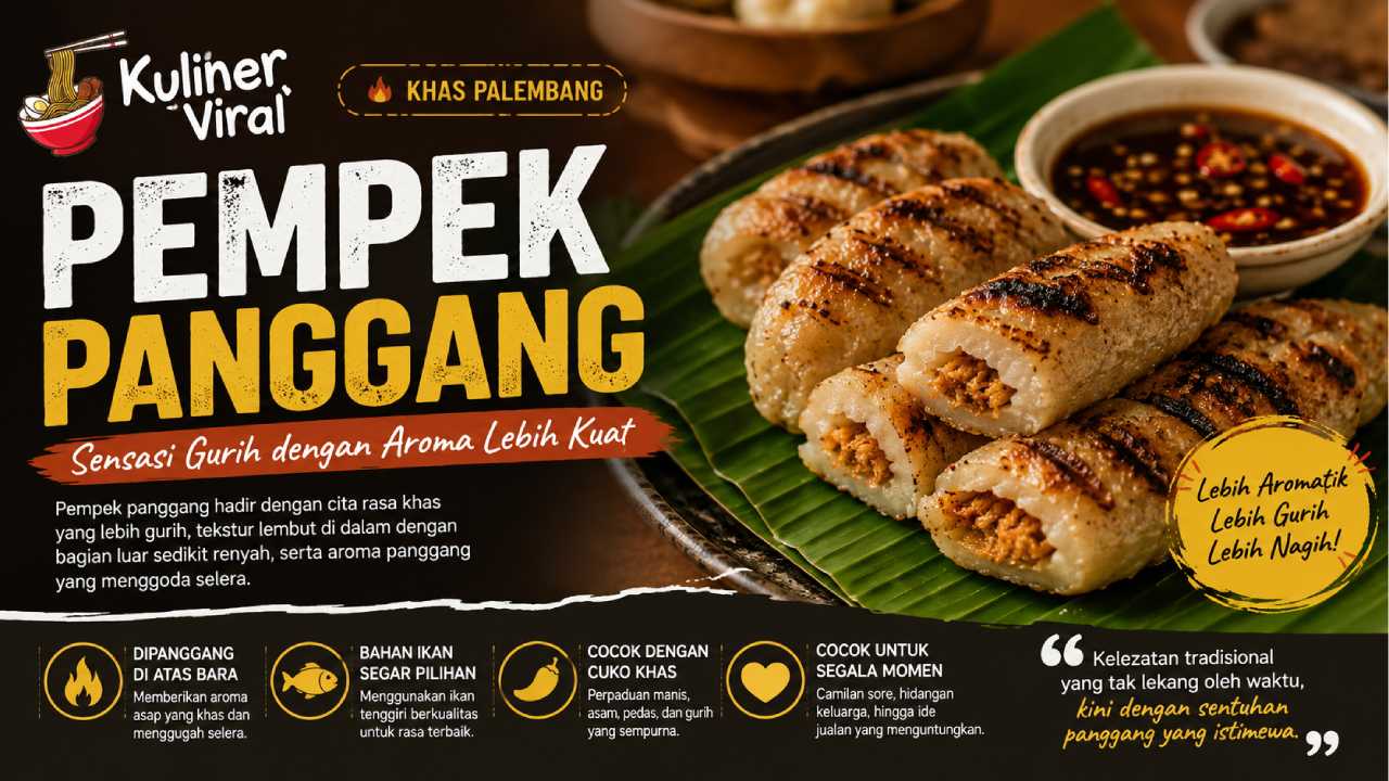 Pempek Panggang Hadirkan Sensasi Gurih dengan Aroma Lebih Kuat