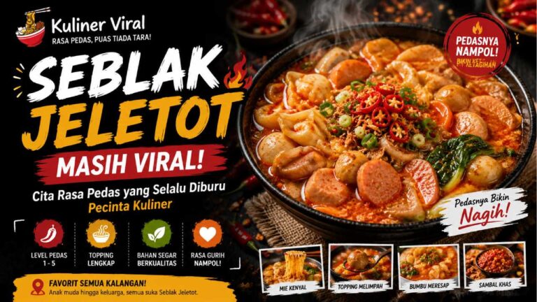 Seblak Jeletot Masih Viral, Cita Rasa Pedas yang Selalu Diburu Pecinta Kuliner