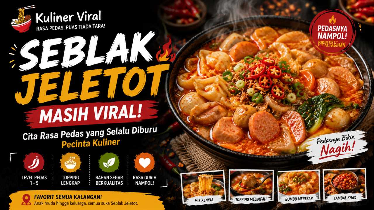 Seblak Jeletot Masih Viral, Cita Rasa Pedas yang Selalu Diburu Pecinta Kuliner