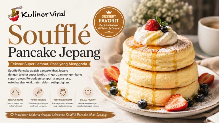 Soufflé Pancake Jepang Hadir dengan Tekstur Super Lembut yang Menggoda