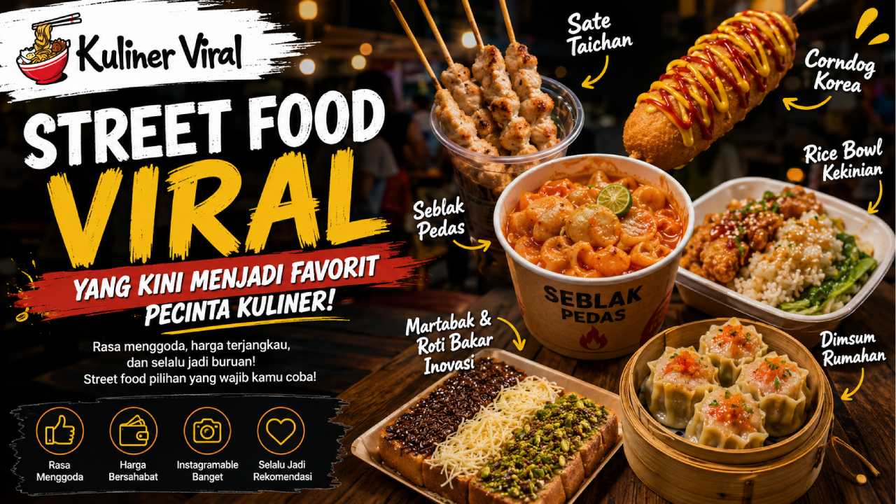 Street Food Viral yang Kini Menjadi Favorit Pecinta Kuliner
