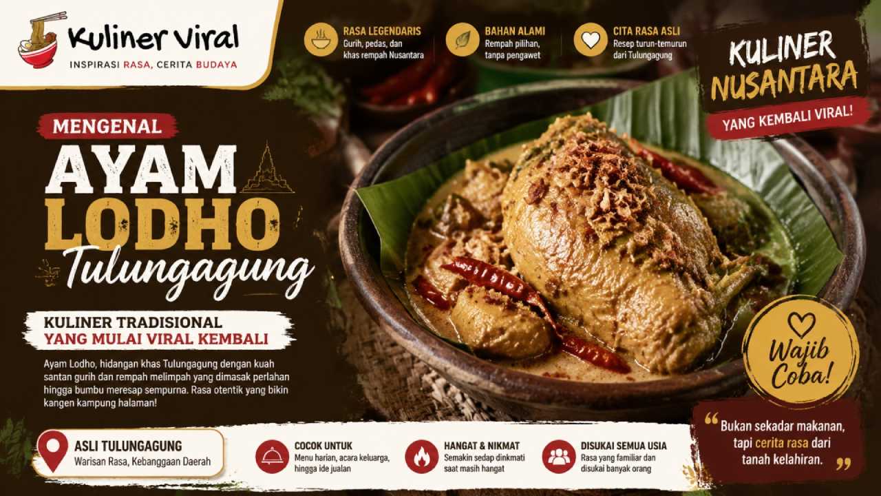 Ayam Lodho Tulungagung, Kuliner Tradisional yang Mulai Viral Kembali
