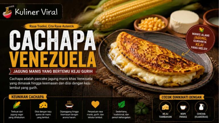 Cachapa Venezuela Membawa Jagung Manis ke Sajian Gurih Berisi Keju