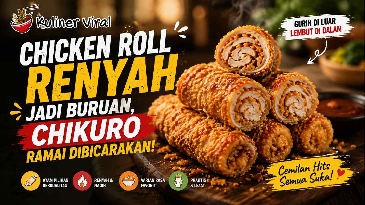 Chicken Roll Renyah Jadi Buruan, Chikuro Ramai Dibicarakan