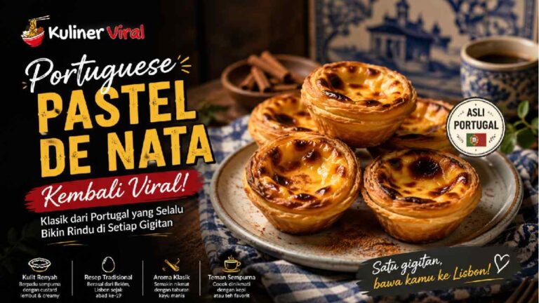 Portuguese Pastel de Nata Kembali Viral di Kalangan Pecinta Dessert