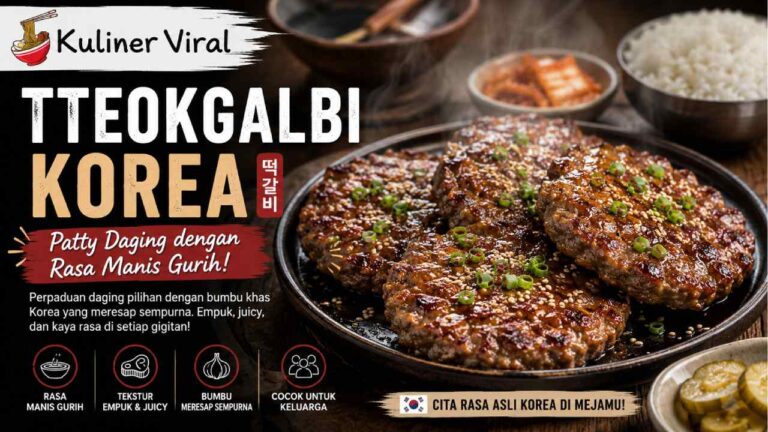 Tteokgalbi Korea Makin Dikenal, Patty Daging dengan Rasa Manis Gurih