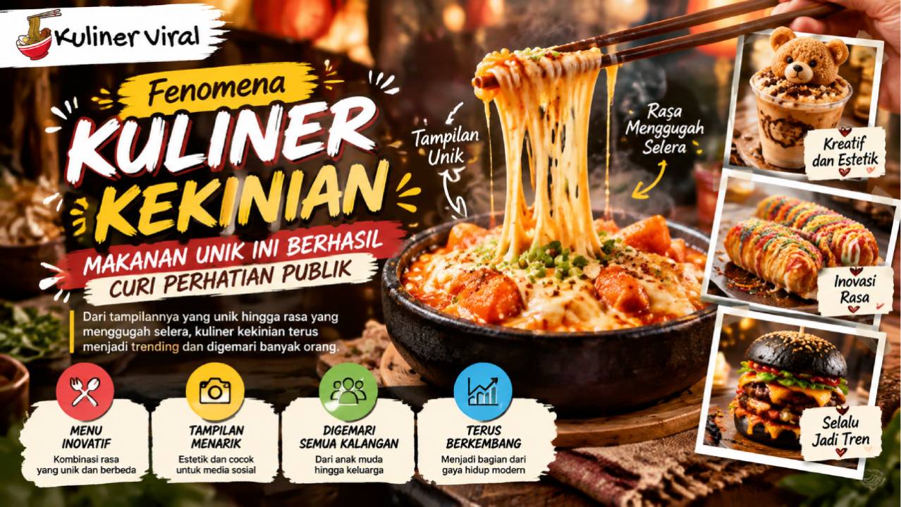Fenomena Kuliner Kekinian, Makanan Unik Ini Berhasil Curi Perhatian Publik