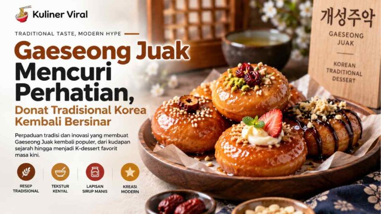 Gaeseong Juak Mencuri Perhatian, Donat Tradisional Korea Kembali Bersinar