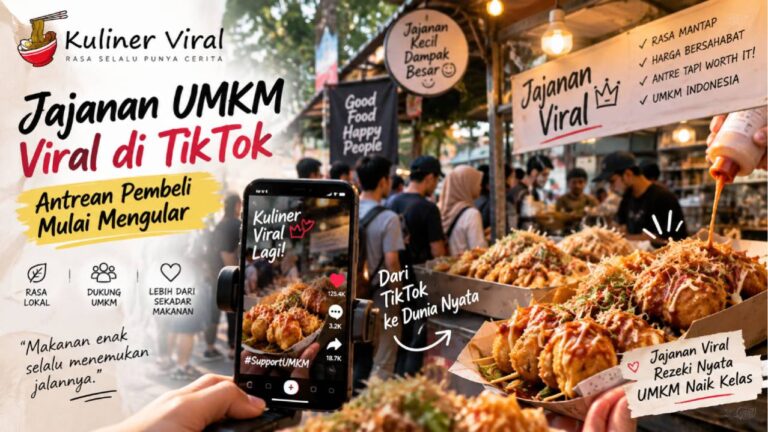 Jajanan UMKM Viral di TikTok, Antrean Pembeli Mulai Mengular