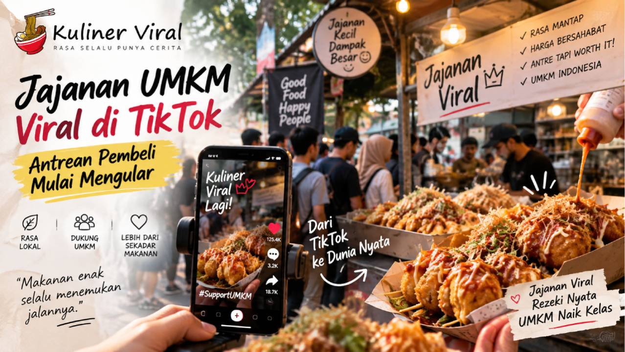 Jajanan UMKM Viral di TikTok, Antrean Pembeli Mulai Mengular
