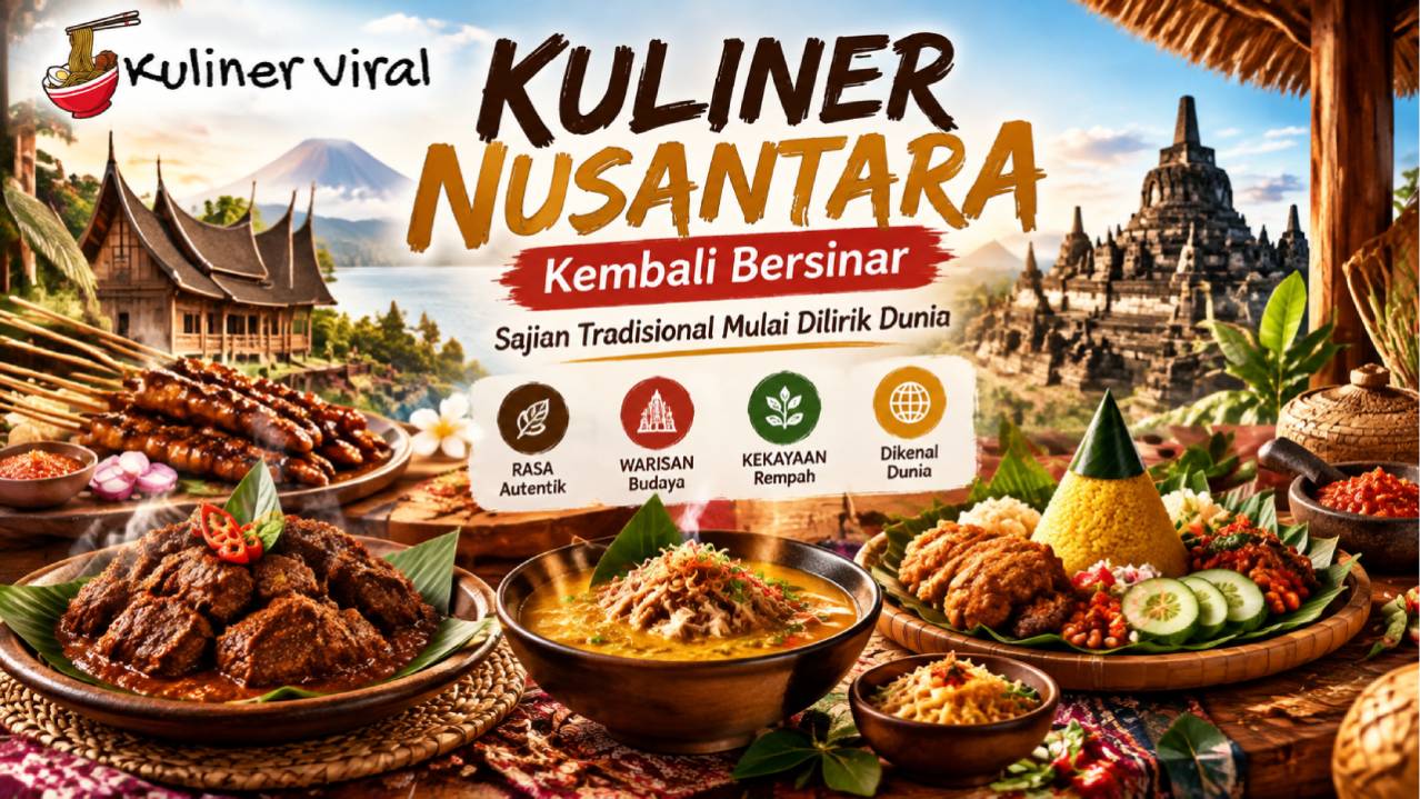 Kuliner Nusantara Kembali Bersinar, Sajian Tradisional Mulai Dilirik Dunia