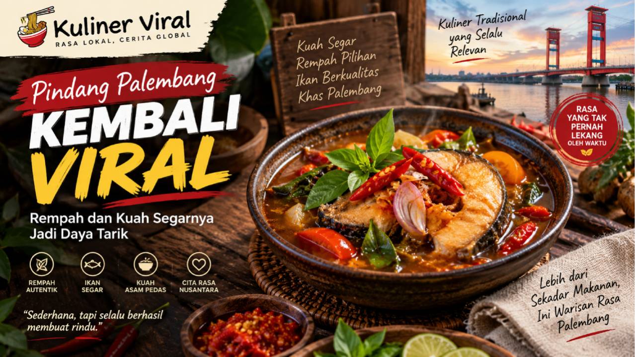 Pindang Palembang Kembali Viral, Rempah dan Kuah Segarnya Jadi Daya Tarik