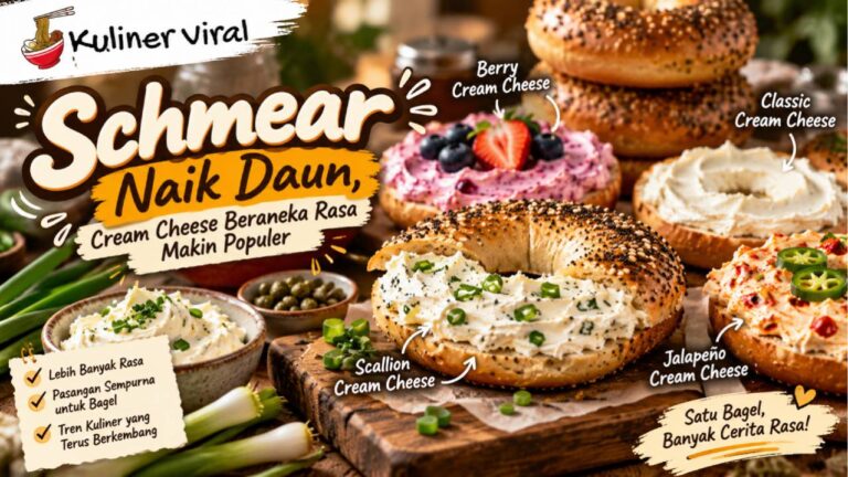 Schmear Naik Daun, Cream Cheese Beraneka Rasa Makin Populer