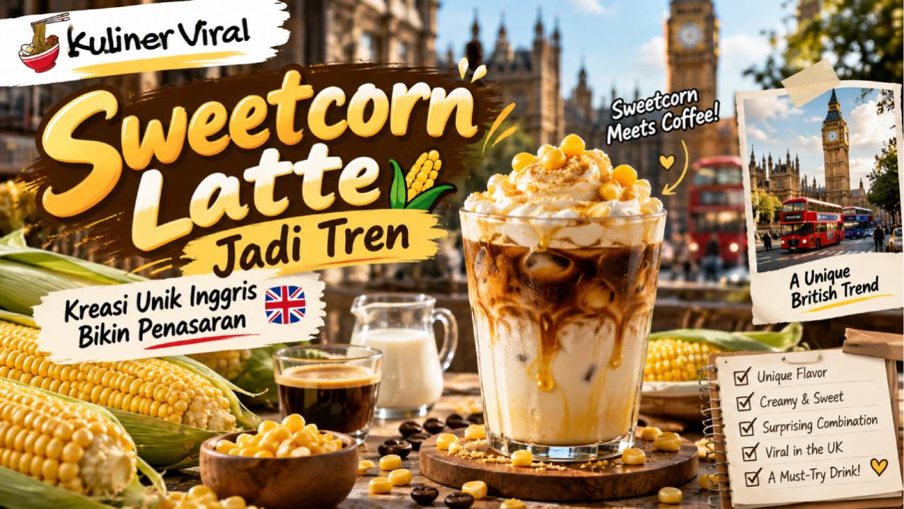 Sweetcorn Latte Jadi Tren, Kreasi Unik Inggris Bikin Penasaran