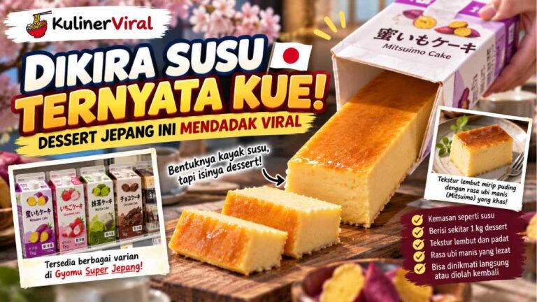 Dikira Susu Ternyata Kue, Dessert Jepang Ini Mendadak Viral